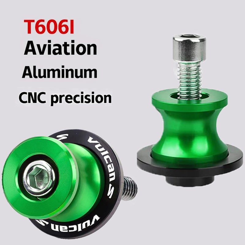 FREAXLL For VULCAN S 2015-2025 M10 10MM Swing arm Spools Slider Stand Green for KAW&-ASA*KI Vulcan S 650 900 Performance/Sport/Cafe Light Tourer 2015-2025 - Image 3